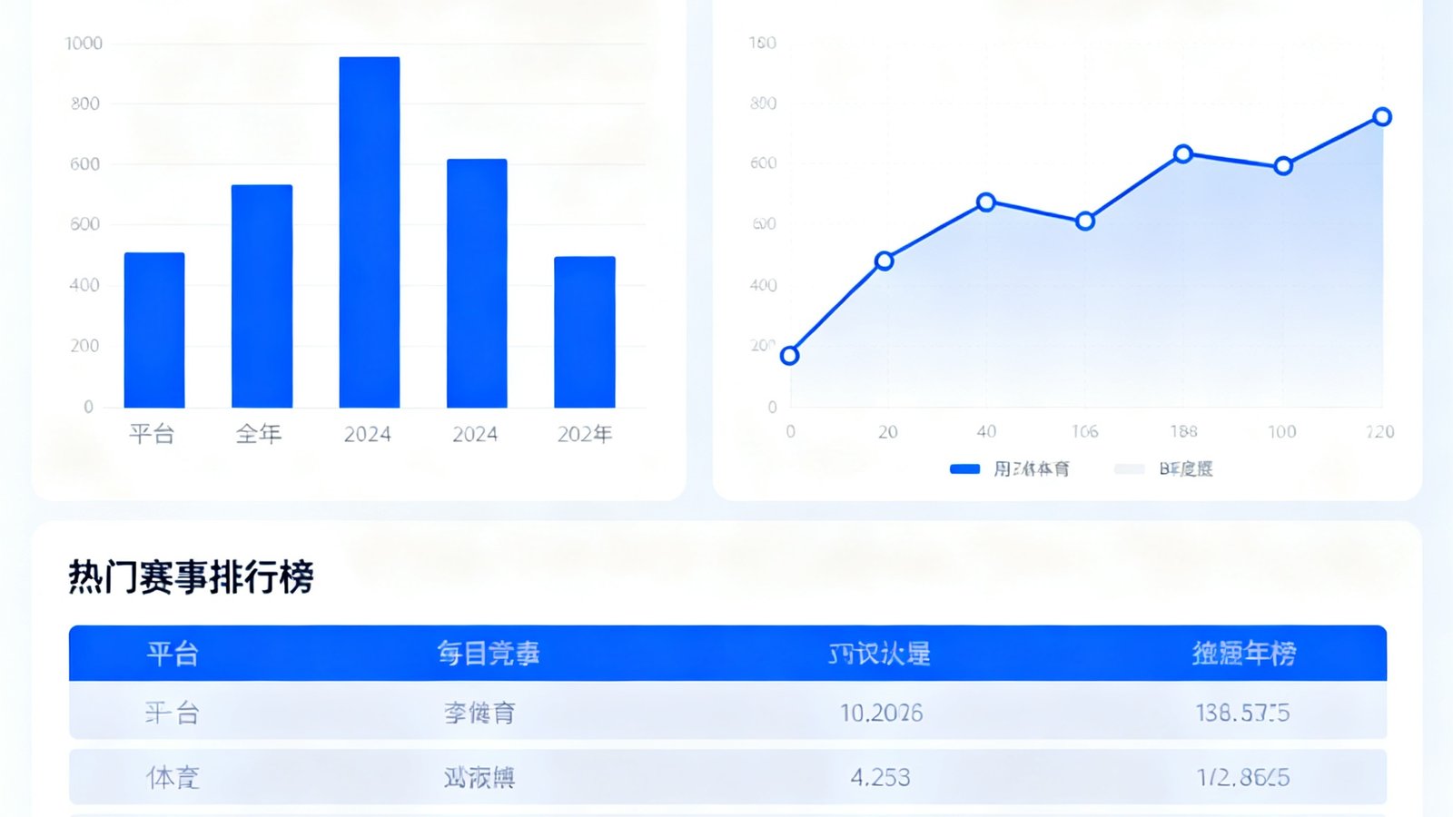 B体育2024年度数据报告封面图，以信息图表形式展示了平台全年处理的赛事数据总量、用户增长曲线和热门赛事排行榜。